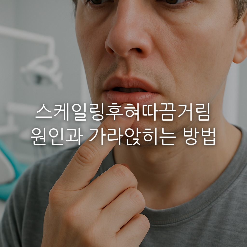 스케일링후혀따끔거림 원인과 가라앉히는 방법
