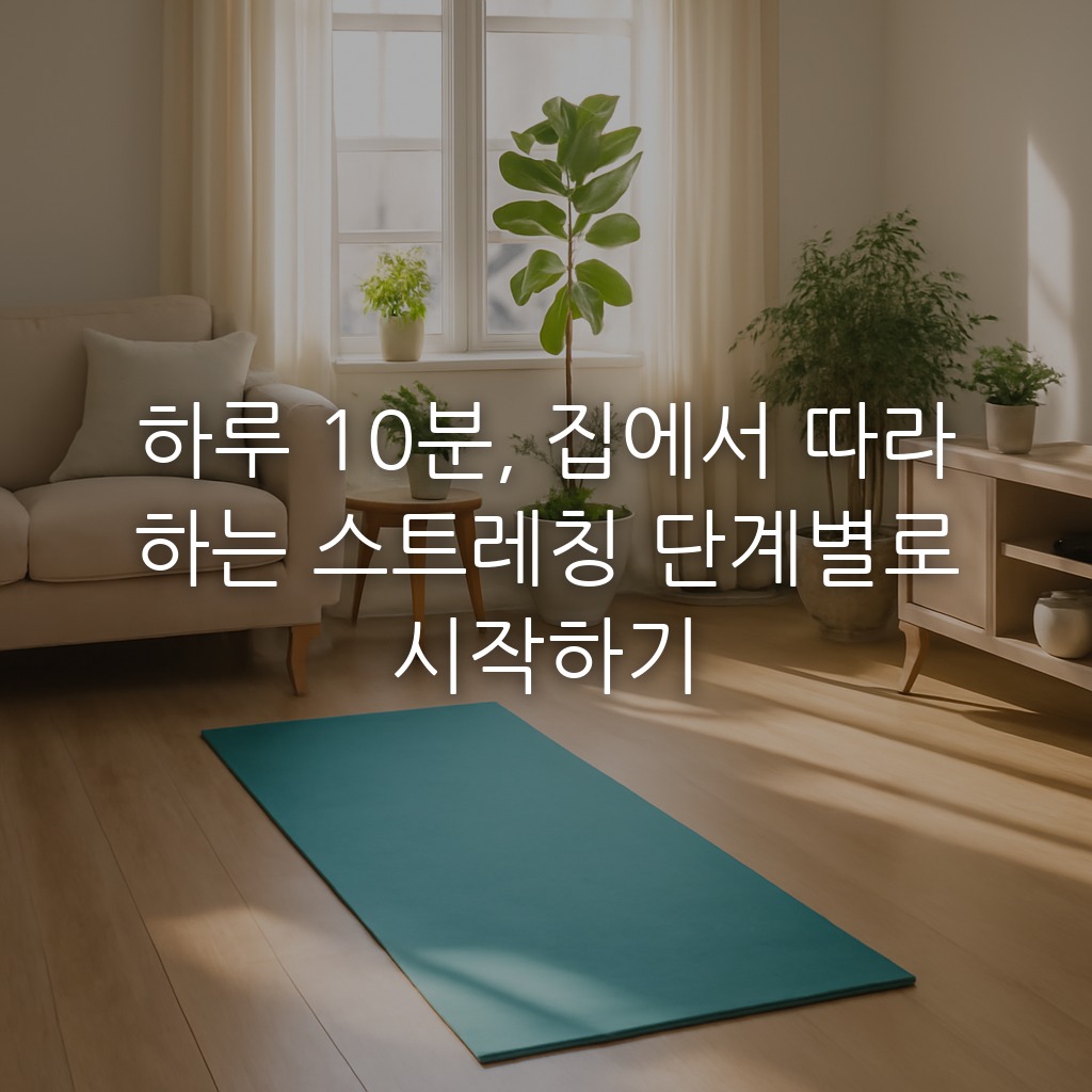 하루 10분, 집에서 따라 하는 스트레칭 단계별로 시작하기