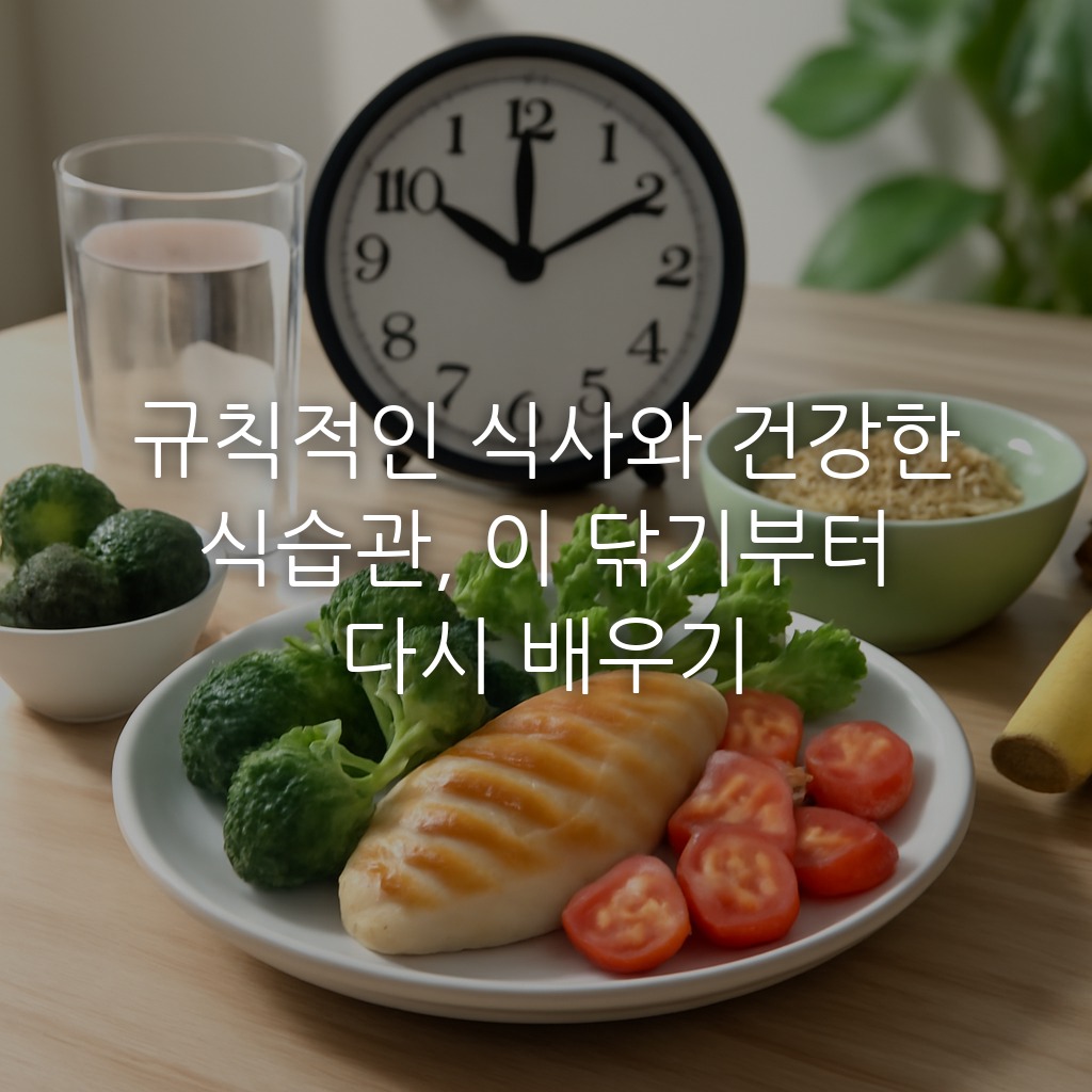 규칙적인 식사와 건강한 식습관, 이 닦기부터 다시 배우기