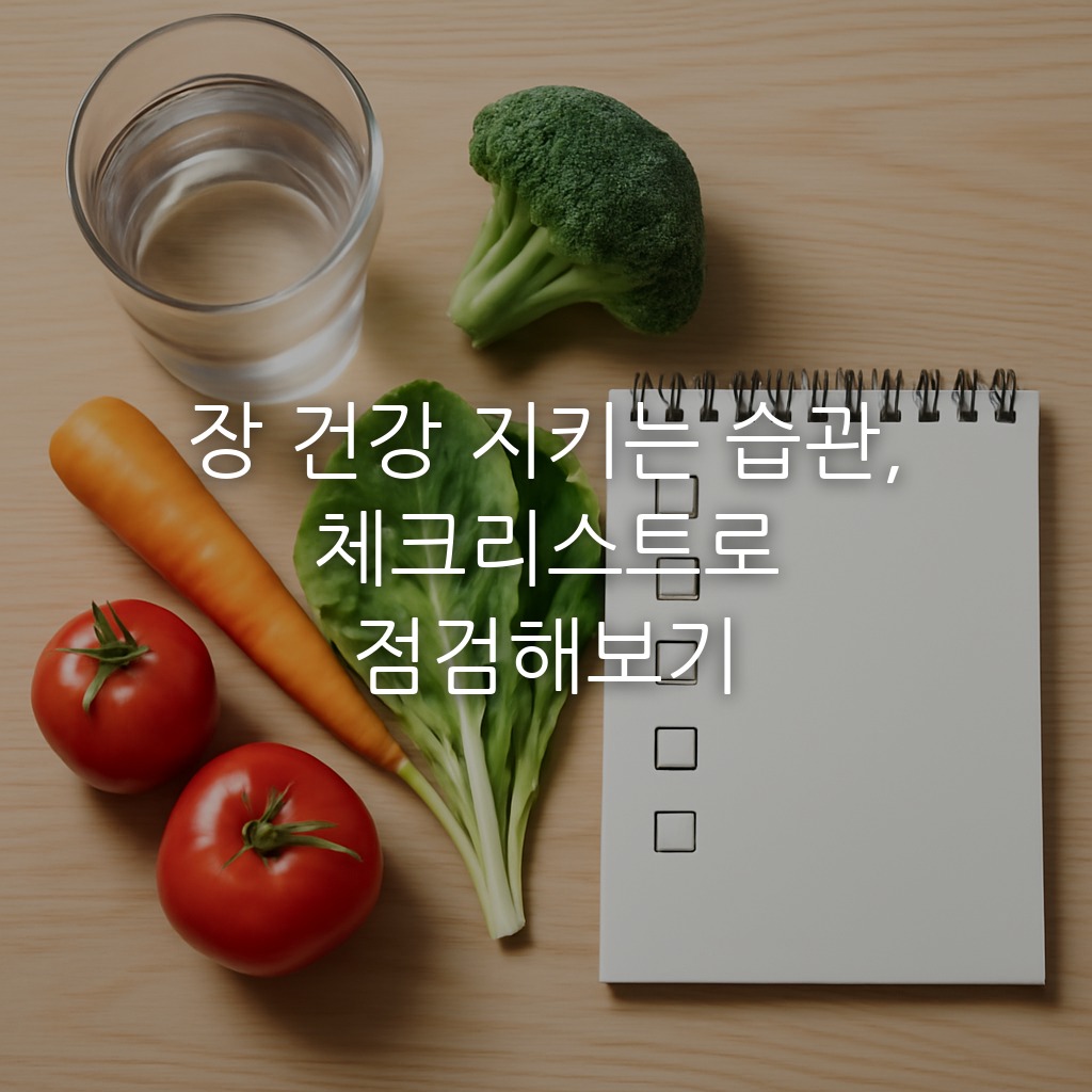 장 건강 지키는 습관, 체크리스트로 점검해보기