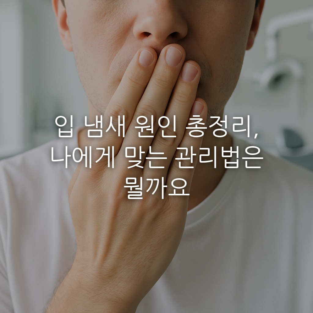 입 냄새 원인 총정리, 나에게 맞는 관리법은 뭘까요